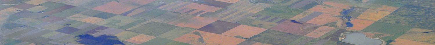 Aerial view of alberta northeast of Coutts