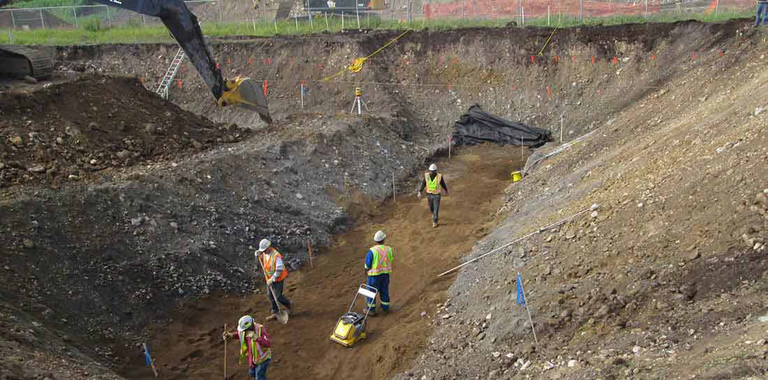 Excavation For Seven Process Lines