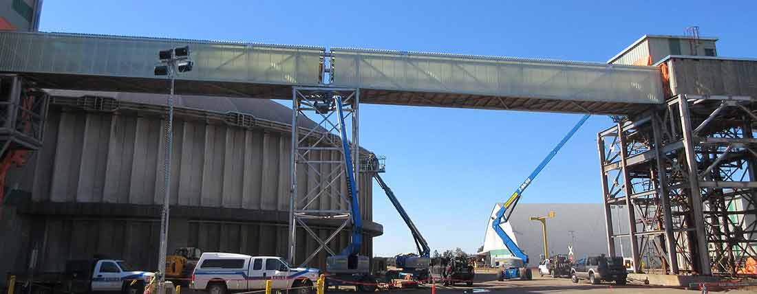 Conveyor Gallery with Stainless Steel Support Structure